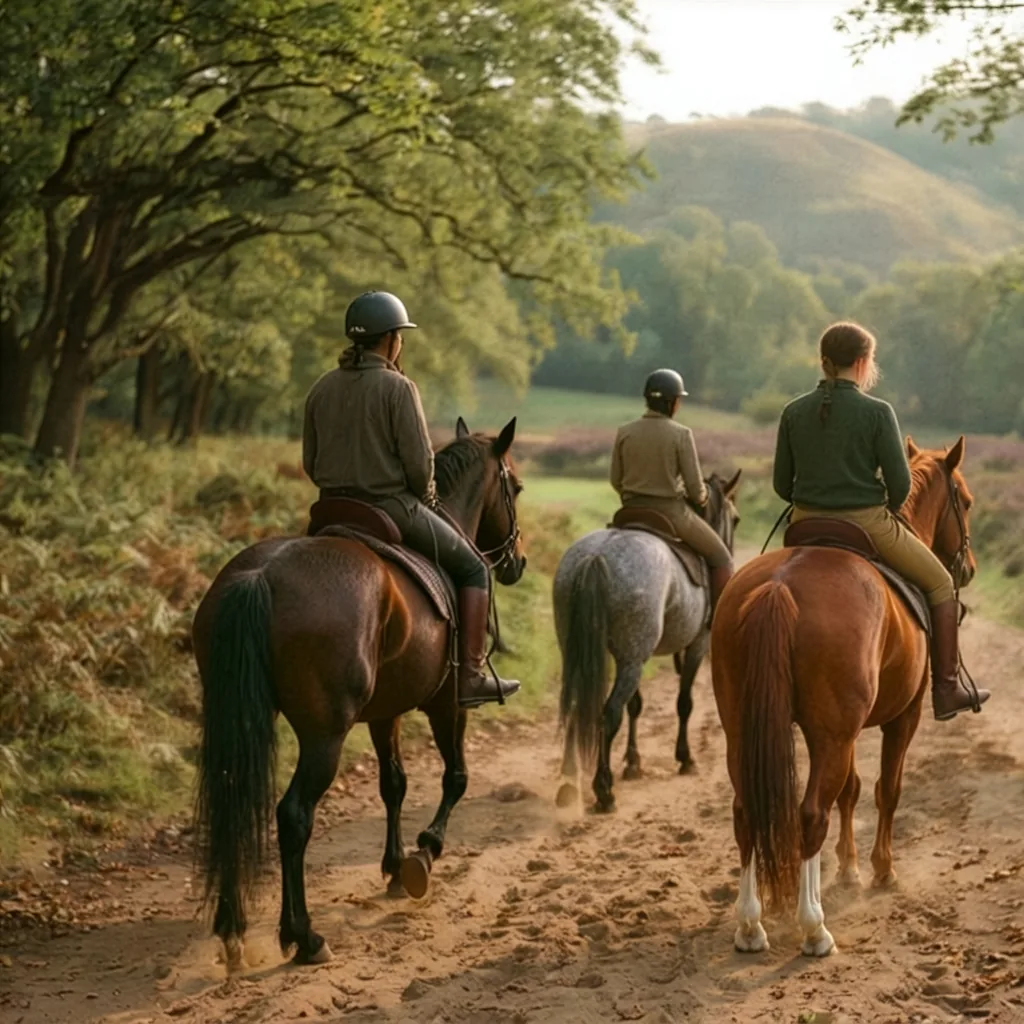 Balade à cheval en Haute-Vienne, autour de Compreignac